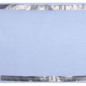 Лента капроновая с метанитом для бантов С3502 70-80мм (25м) цвет:501/С-белый/серебро
