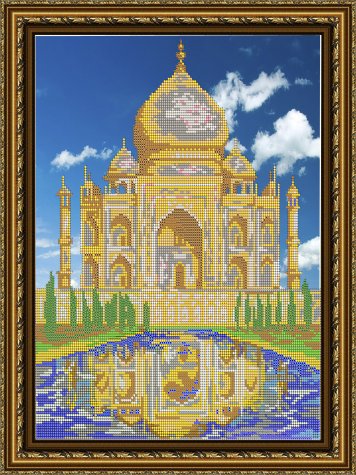 «Светлица» рисунок на ткани для вышивания бисером К-020 «Тадж Махал» 29*33,6см (1шт) цвет:К-020