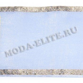 Лента капроновая с метанитом для бантов С3502 70-80мм (25м) цвет:501/З-белый/золото