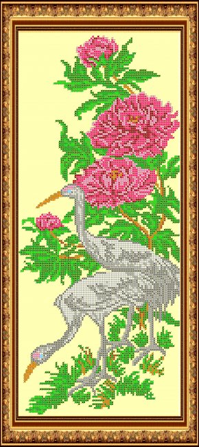 «Светлица» набор для вышивания бисером №047 «Птицы» бисер Китай 19,1*42,7см (1шт) цвет:047