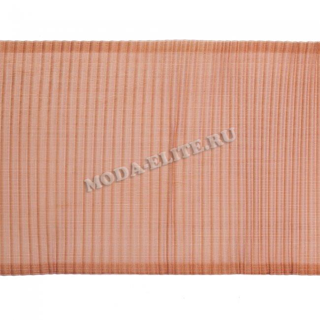Лента капроновая гофрированная С1692 Г17 100-120мм (50м) цвет:079-коричневый