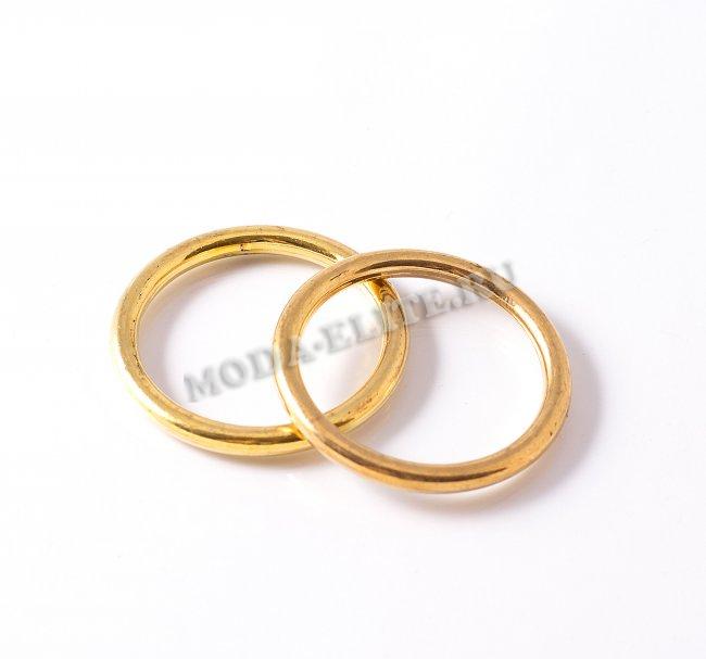 Кольцо пластик №334 d 4,0/5,0см (200шт) цвет:т.никель