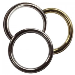 Кольцо пластик №2581 d 2,5/3,2см (500шт) цвет:никель