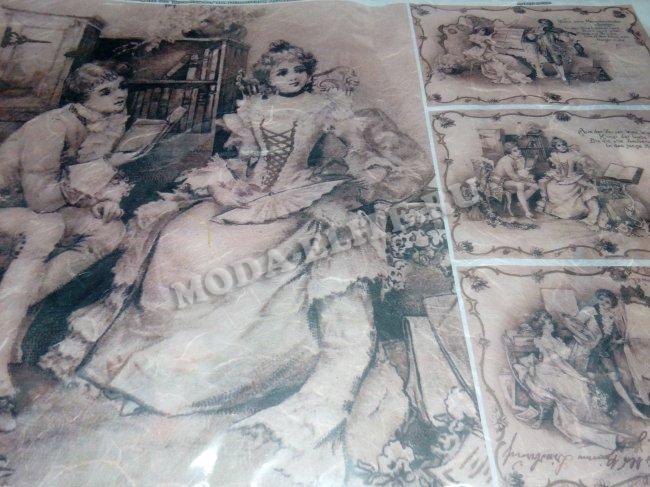 Рисовая бумага для декупажа "Pin-up 2" 29,7*42см (1шт) цвет:цветной