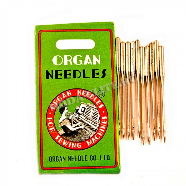 Набор игл "ORGAN" стандарт № HA*1 90/14 для бытовых швейных машин (1уп*10шт) цвет:90