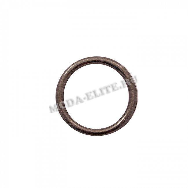 Кольцо металл №8069 литое 35/43мм (10шт) цвет:т. никель