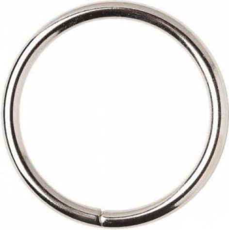 Кольцо металл №8072 разьемное 30/34мм (10шт) цвет:никель
