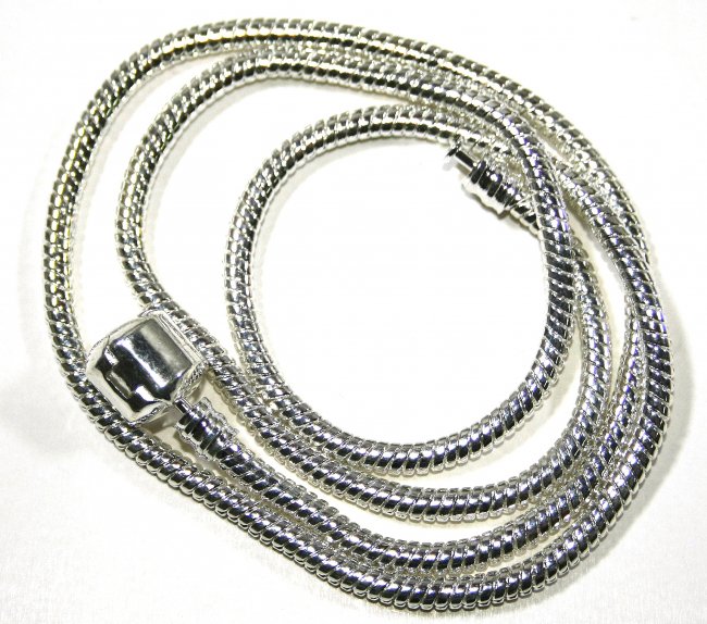 Основа для колье "Pandora Style" 47см (1шт) цвет:серебро