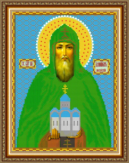 «Светлица» рисунок на ткани для вышивания бисером 765 «Св. Даниил Московский» 19*24см (1шт) цвет:765