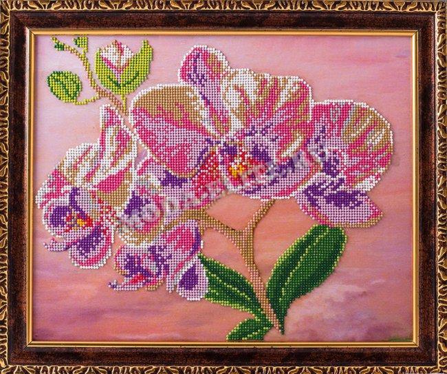 Картина из страз "Орхидея" (1шт) цвет:ДК-325