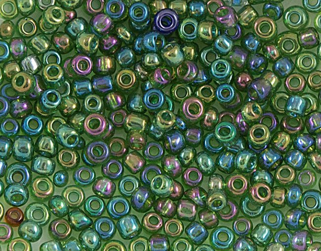 Бисер Transparent Colours Rainbow 9/0 Китайский калиброванный (18-21гр) цвет:167B