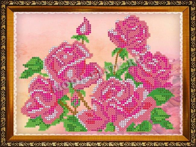 Картина из страз "Букет роз" (1шт) цвет:ДД-047