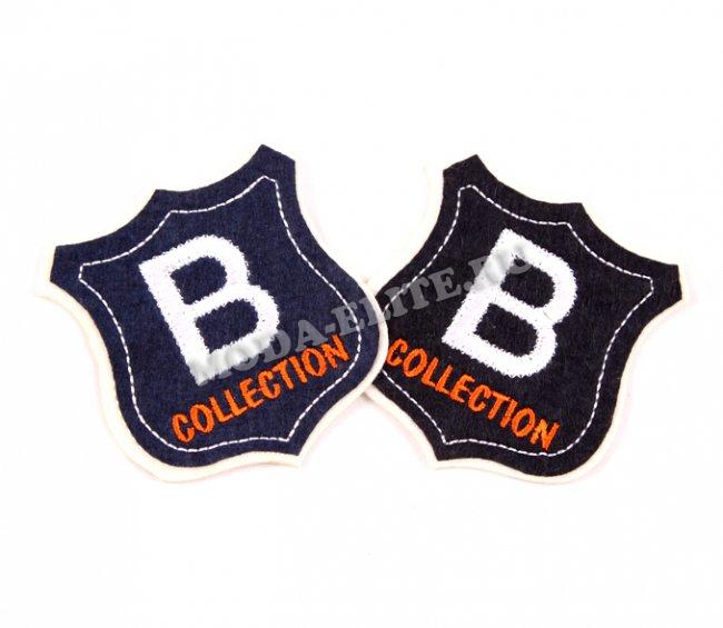 Термоаппликация вышитая № r2351 "B Collection" 6,5*6,5см (1шт) цвет:цветной