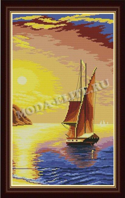 Схема с водорастворимым рисунком F446 для вышивания крестом 30*55,5см (1шт) цвет:арт.F446