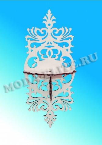 Добрый мастер деревянная заготовка для декупажа №11663 "Полочка" 16,5*28,5см (1шт) цвет:дерево