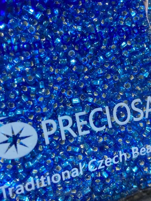 Бисер "PRECIOSA" Transparent - Silver Lined № 331 29 001 10/0 (46-50гр) цвет:67150(кв)