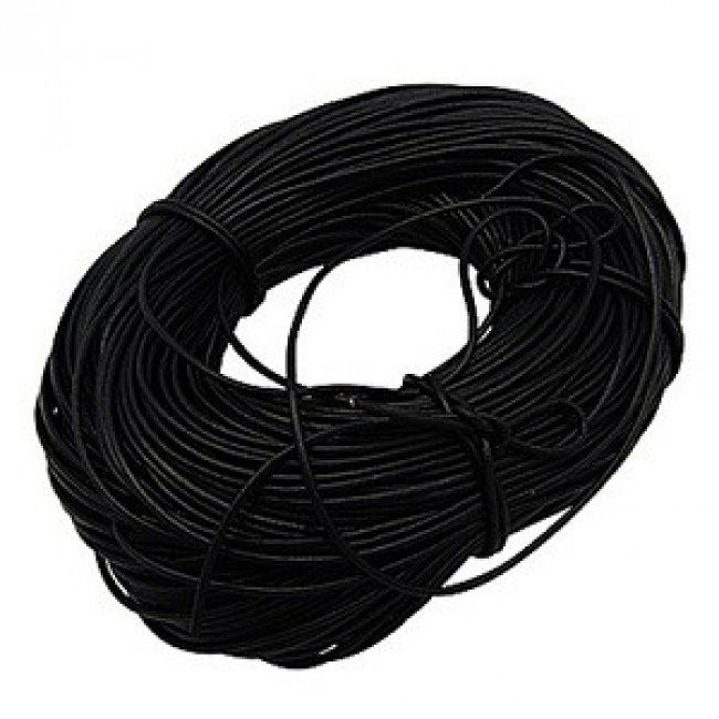 Шнур вощеный 0.2мм (300м) цвет:075-черный