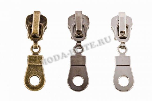 Бегунок № 12889 "металл" тип 5 (10шт) цвет:никель