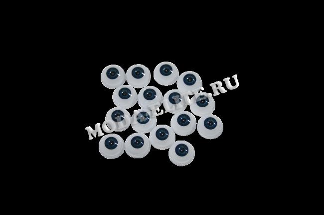 Глаза R-12 акриловые d 12мм (20шт) цвет:индиго