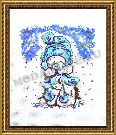 Рисунок на канве для вышивания крестом Д-019 "Мишутка" 20*24 (1шт) цвет:Д-019