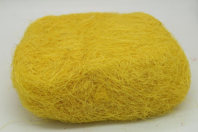 Сизаль - натуральное волокно (1кг) цвет:А003-желтый