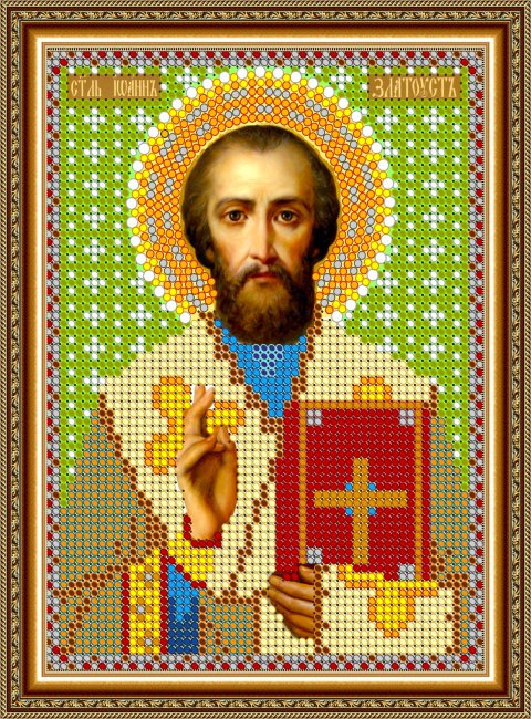 «Светлица» набор для вышивания бисером 8770М «Св. Иоанн» бисер Чехия 12*16см (1шт) цвет:8770М
