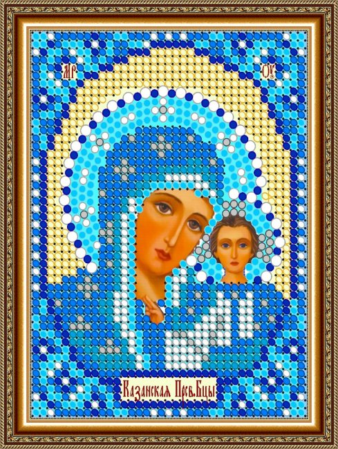 «Диамант» набор со стразами ДЛМ-320«Прсв. Богородица Казанская » 9,2*12см (1шт) цвет:ДЛМ-320