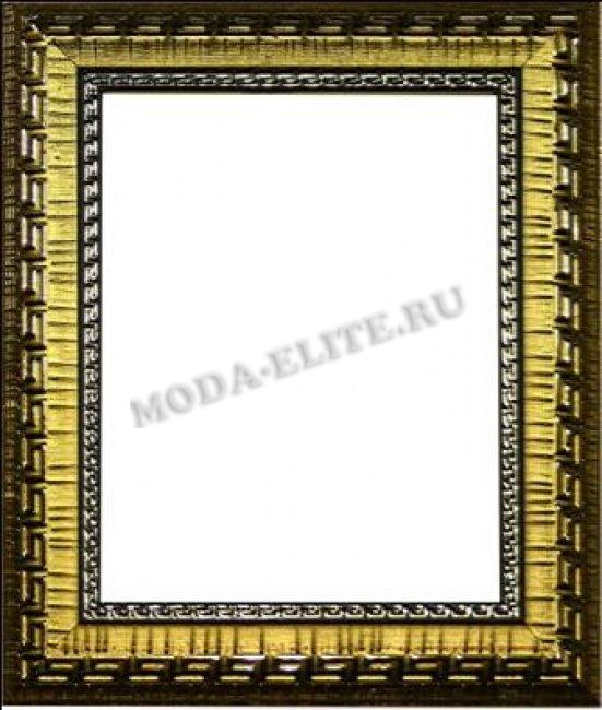 Декоративная рама F3286-2004 из пластикового багета 10*13см, толщина стекла 2мм ширина багета 3,4см (1шт) цвет:золото