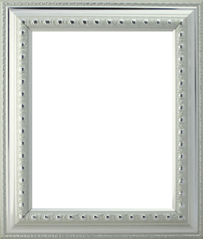 Декоративная рама F4511-2005 из пластикового багета 17,5*20,5см, толщина стекла 2мм ширина багета 5,1см (1шт) цвет:серебро