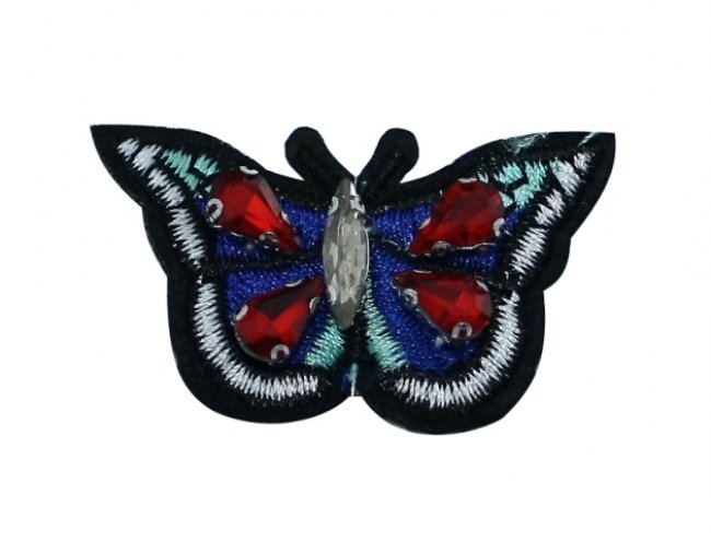 Нашивка FS15122 "Бабочка" 5*3см (1шт) цвет:цветной