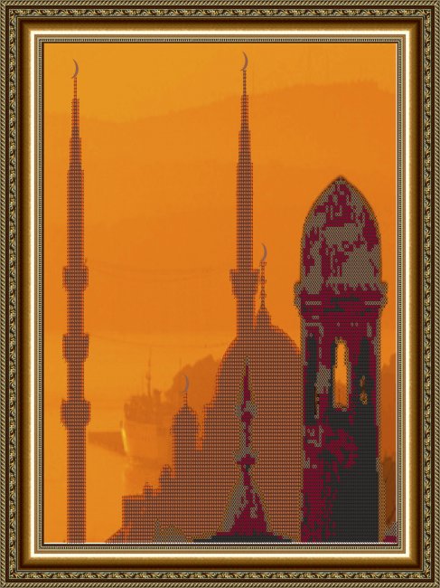 «Светлица» набор для вышивания бисером №069 «Мечеть» бисер Китай 32*20см (1шт) цвет:069