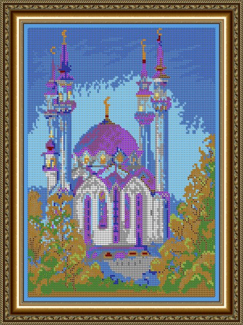 «Светлица» набор для вышивания бисером №454П «Мечеть» бисер Китай 24*30см (1шт) цвет:454П