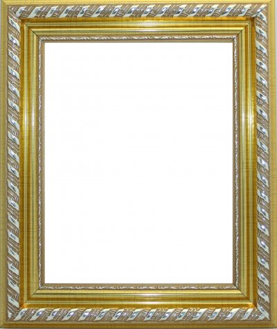 Декоративная рама F4611-0490 из пластикового багета 24*30см, толщина стекла 2мм ширина багета 4,6см (1шт) цвет:золото