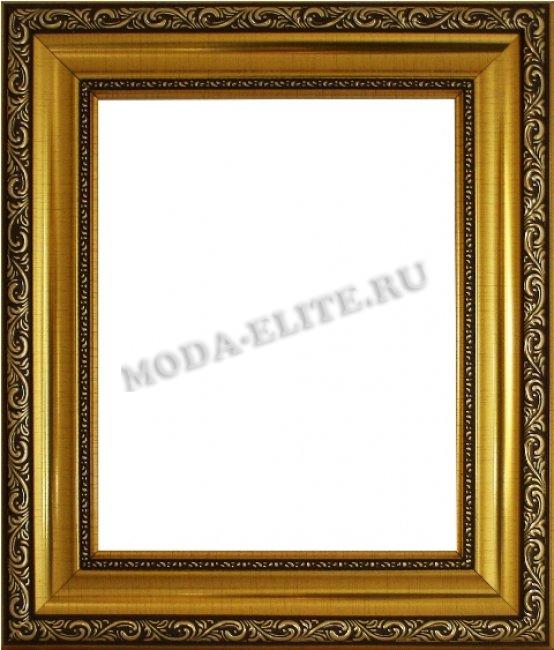 Декоративная рама F5427-14045-2 из пластикового багета 19*24см, толщина стекла 2мм ширина багета 5,4см (1шт) цвет:золото/коричневый