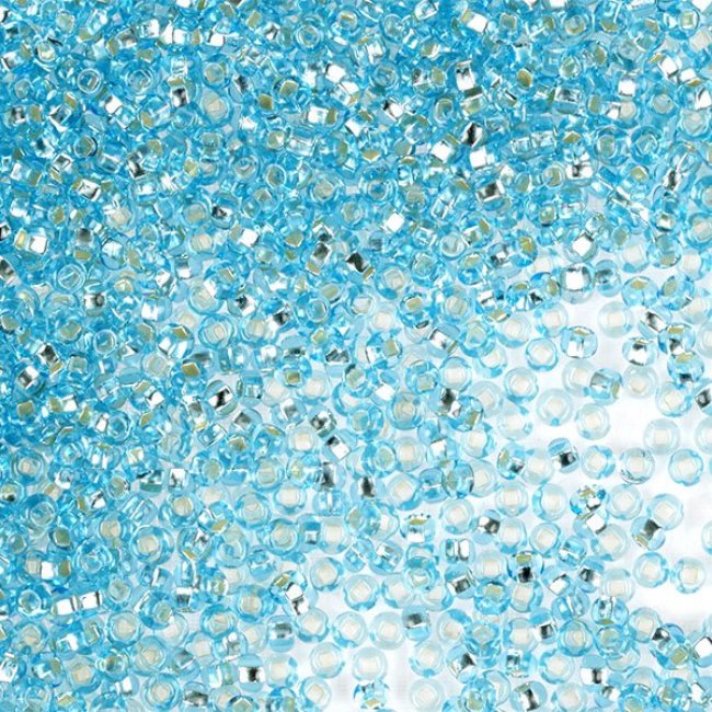 Бисер "PRECIOSA" Transparent - Silver Lined № 331 29 001 10/0 (5гр) цвет:67000(кв)