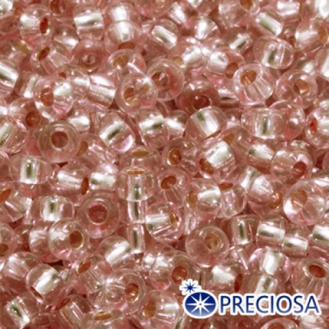 Бисер "PRECIOSA" Transparent - Silver Lined № 331 29 001 10/0 (46-50гр) цвет:08273(кр)
