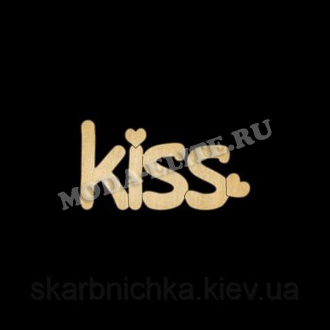 Добрый мастер деревянная заготовка для декупажа №17773 "Kiss" 17*9.5см (1шт) цвет:дерево