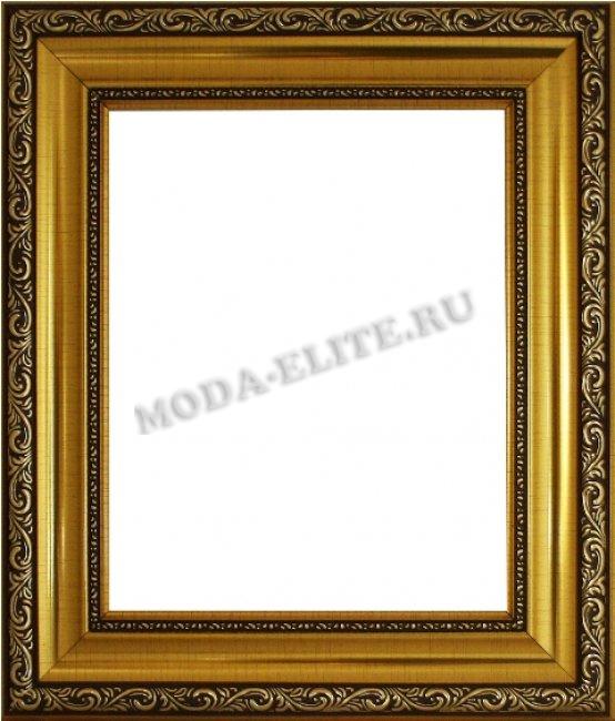 Декоративная рама F5427-14045-2 из пластикового багета 38*48см, толщина стекла 2мм ширина багета 5,4см (1шт) цвет:золото/коричневый