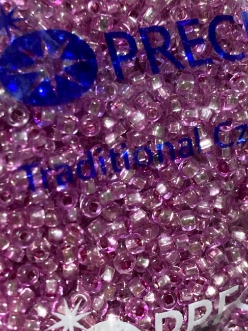 Бисер "PRECIOSA" Transparent - Silver Lined № 331 29 001 10/0 (46-50гр) цвет:08277-2(кв)