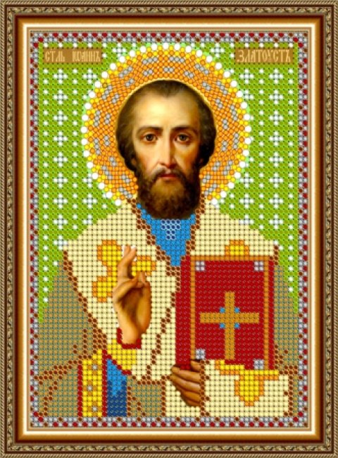 «Светлица» рисунок на ткани для вышивания бисером 770МР «Св. Иоанн» 12*16см (1шт) цвет:770МР