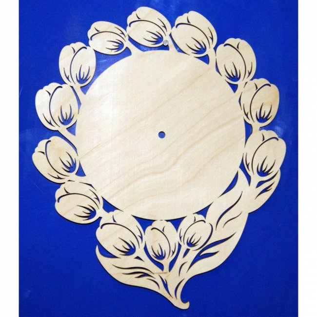 Добрый мастер деревянная заготовка для декупажа №19058 "Часы" 25*32см*6мм (1шт) цвет:дерево