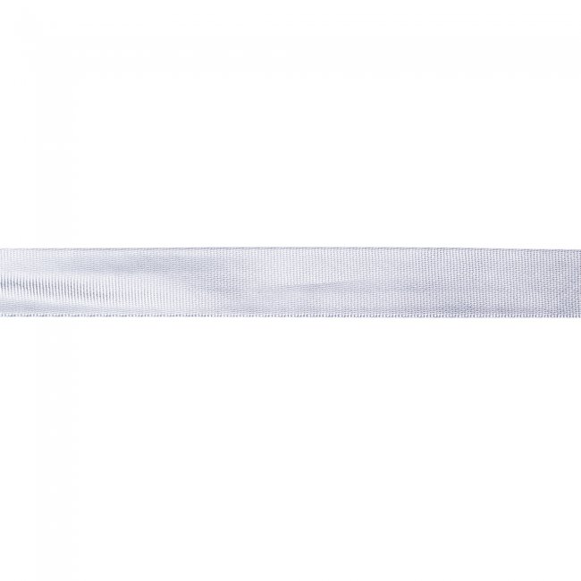 Косая бейка метализированная 5/8" 15мм (10боб*144ярд) цвет:SILVER
