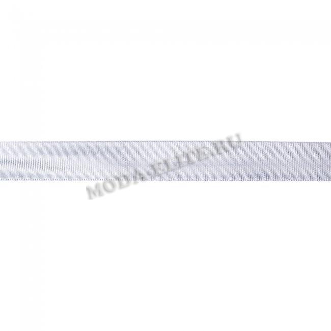 Косая бейка метализированная 5/8" 15мм (10боб*144ярд) цвет:SILVER